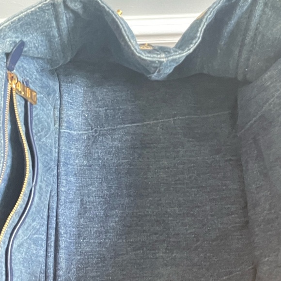 Denim Prada Canapa Large Tote - Picture 9 of 14